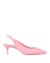 Christian Louboutin Womens Calipso Sporty Kate Sling 55 Leather Heeled Courts In Pink