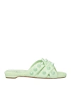 Christian Louboutin Woman Sandals Light Green Size 8 Leather