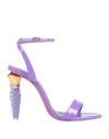 Christian Louboutin Woman Sandals Light Purple Size 8 Calfskin