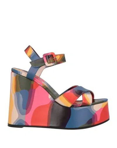 Christian Louboutin Woman Sandals Navy Size 6 Calfskin