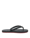 Christian Louboutin Loubi Donna Spike Red Sole Flip Flops In Black