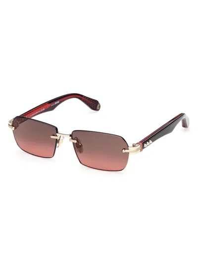 Christian Louboutin Women's 56mm Rectangular Sunglasses In Black
