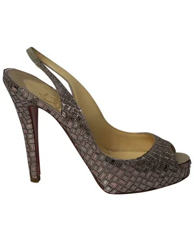 CHRISTIAN LOUBOUTIN CHRISTIAN LOUBOUTIN WOMEN'S ACRYLIC PRIVE MOSAIQUE 120 PUMP (AUTHENTIC PRE-  LOVED)