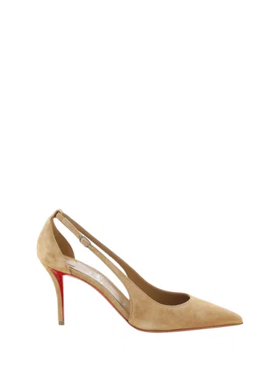 Christian Louboutin Apostrophatoric 80 Suede Pumps In Multicolor