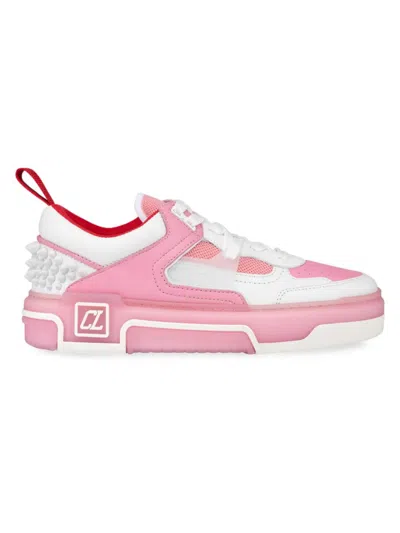 Christian Louboutin Women's Astroloubi Sneakers In Pink White