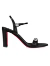 CHRISTIAN LOUBOUTIN WOMEN'S ATMOSPHERIA 85MM LEATHER SANDALS