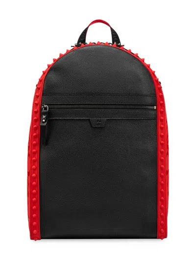 Christian Louboutin Backparis Backpack In Black/loubi/black
