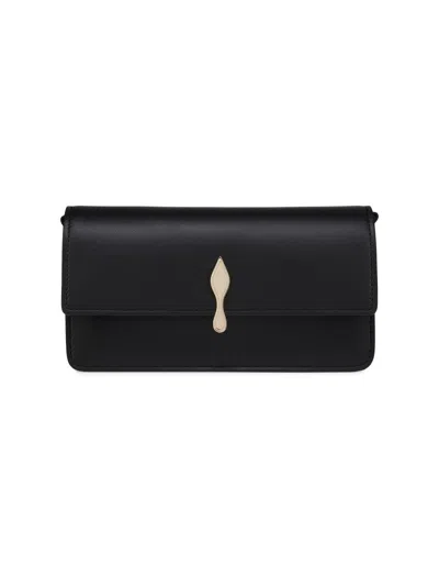 Christian Louboutin Women's Bettina Leather Mini Chain Wallet In Black