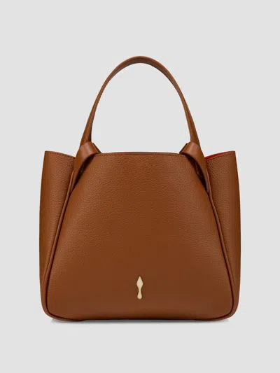 Christian Louboutin Womens Cuoio Bettina Mini Empire Leather Tote Bag In Brown