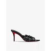 Christian Louboutin Apostropha Slide Sandal In Black