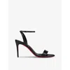 Christian Louboutin O Marylin 85 Black Leather Sandals In Black
