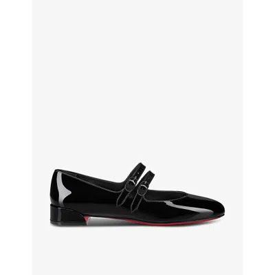 Christian Louboutin Womens Black Sweet Jane Patent-leather Heeled Pumps