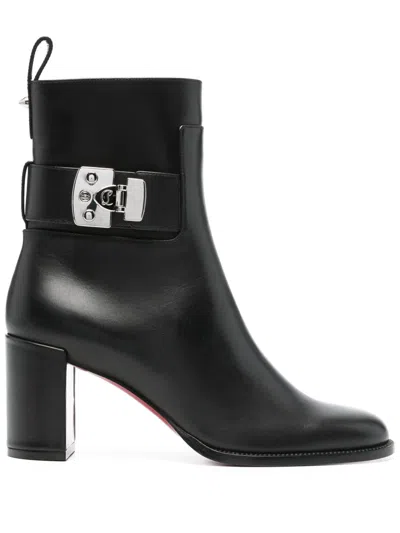 Christian Louboutin Women Booty Lock T 70 Stivaletto Con Tacco In Black
