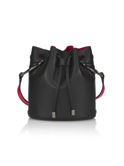 Christian Louboutin Women's By My Side Leather Bucket Bag In Black