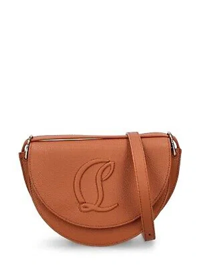 Christian Louboutin By My Side Logo Leather Crossbody Bag In Brown