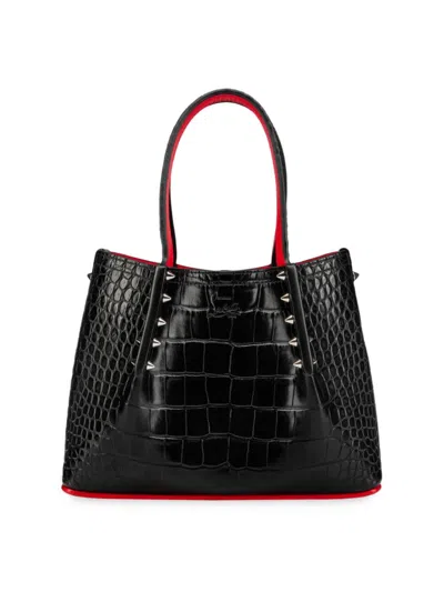 Christian Louboutin Womens Black Womens Black Cabarock Mini Leather Tote Bag 1 Size