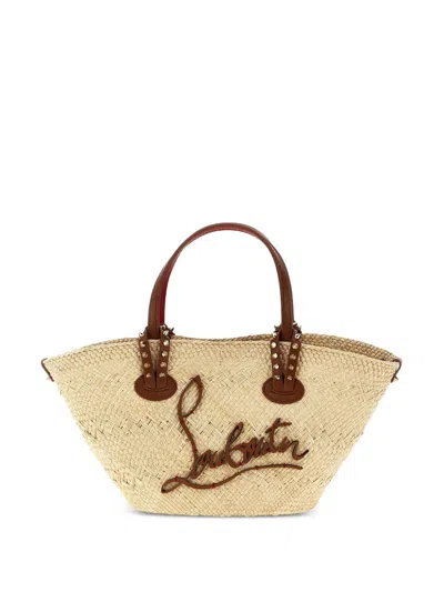 Christian Louboutin Women Cabata Basket Mini Borsa Shopping In Beige