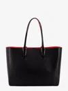 Christian Louboutin Women Cabata Leather Shoulder Bag With Studs