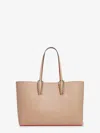 Christian Louboutin Women Cabata Leather Shoulder Bag With Studs In Multi