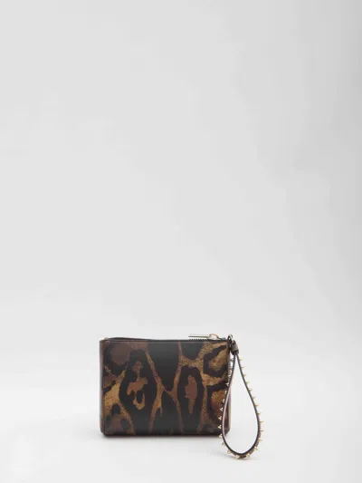 Christian Louboutin Women Cabata Mini Pouch In Brown