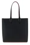 Christian Louboutin Cabata Grained Leather Tote Bag In Black