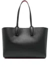 Christian Louboutin Cabata Shoulder Bag In Leather With Studs Detail On The Front In Multi