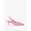 Christian Louboutin Womens Calipso Sporty Kate Sling 55 Leather Heeled Courts