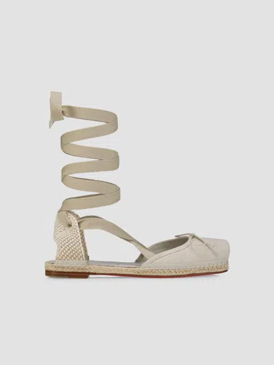 Christian Louboutin Women's Cassiadrilla Flats In Brown