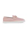 Christian Louboutin Womens Vintage Rose Chambeliboat Leather Boat Shoes Eur 37 / 4 Uk In Pink