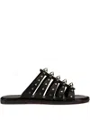 Christian Louboutin Studded Studs Strappy Leather Sandals
