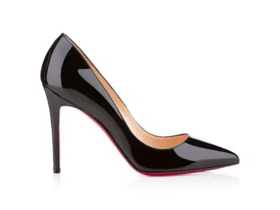 Pre-owned Christian Louboutin Women's  Pigalle 100mm Pump Leather Sneakers In Black Patent