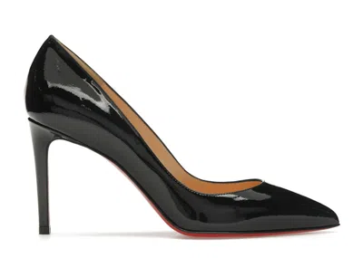 Pre-owned Christian Louboutin Women's  Pigalle 85mm Pump Patent Leather Sneakers In Black/red