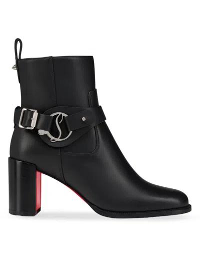 Christian Louboutin Women's Dianouchette Leather Booties In Black