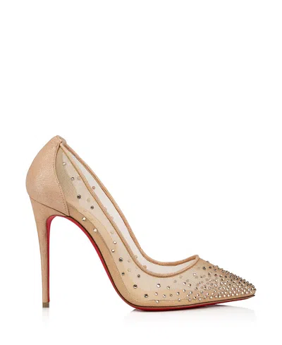CHRISTIAN LOUBOUTIN WOMEN'S FOLLIES STRASS PUMPS