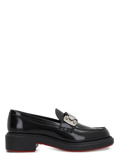CHRISTIAN LOUBOUTIN WOMEN'S GENUINE LEATHER FLAT SHOES