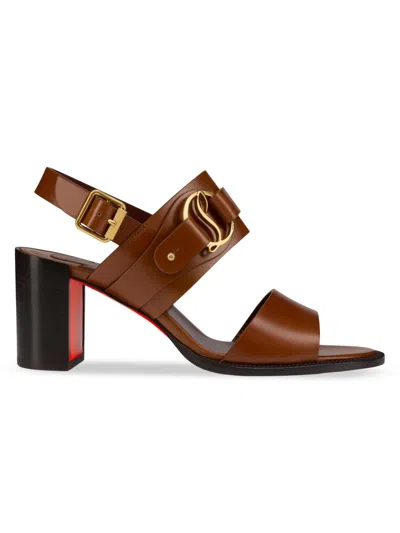 Christian Louboutin Her In Roma 70 Leather Sandal In Multi
