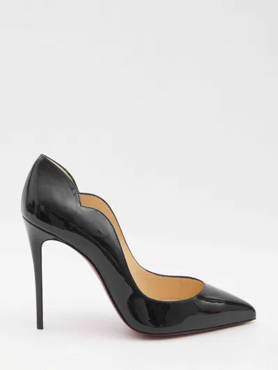 Christian Louboutin Hot Chick Contrast Bottom Pumps In Black