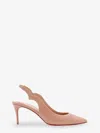 Christian Louboutin Women Hot Chick Patent Leather Slingback Decollete In Neutral