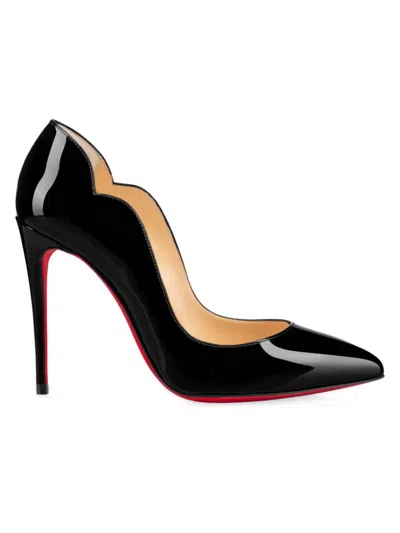Christian Louboutin Women's Hot Chick 100mm Leather Pumps In Black