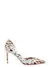 Christian Louboutin Iriza 85 Cheetah-print Satin Pumps