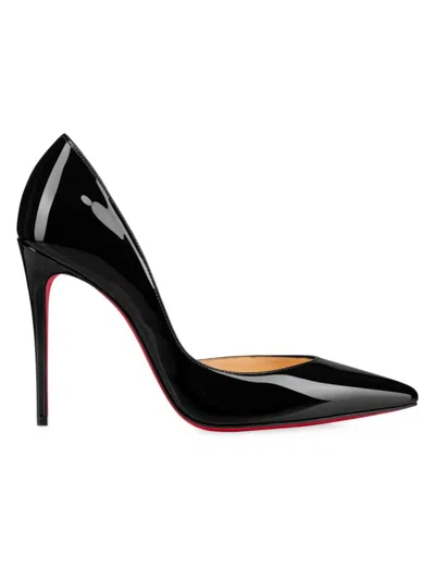 Christian Louboutin 100mm Iriza Patent Open-side Pumps In Black