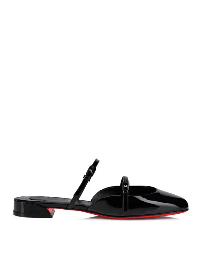 Christian Louboutin Women Jane Nina Mules In Patent Calfskin In Black