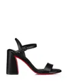 Christian Louboutin Miss Jane Nappa Leather Heeled Sandals 85 In Multi