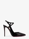 Christian Louboutin Women Jenlove Leather Slingback Decollete In Black