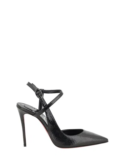 Christian Louboutin Jenlove Leather Slingback Pumps 100 In Multicolor