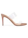 Christian Louboutin Women's Just Nothing 85mm Patent Leather Mules In Beige