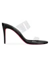 CHRISTIAN LOUBOUTIN WOMEN'S JUST NOTHING 85MM PATENT LEATHER MULES