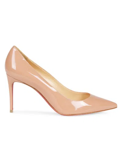 Christian Louboutin Women's Kate 85mm Patent Leather Pumps In Beige