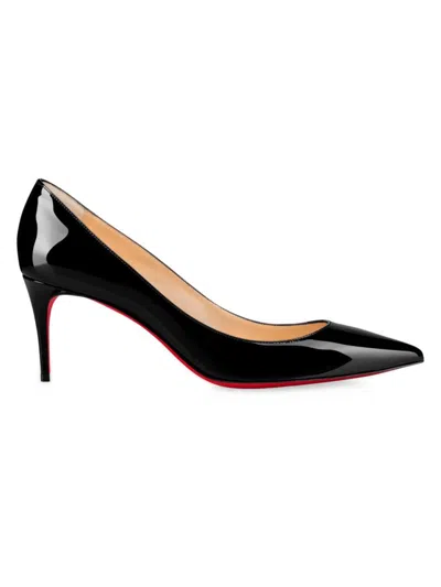 Christian Louboutin Women's Kate 70mm Patent Leather Pumps In Black