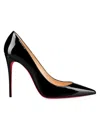 CHRISTIAN LOUBOUTIN WOMEN'S KATE 100MM PATENT LEATHER PUMPS